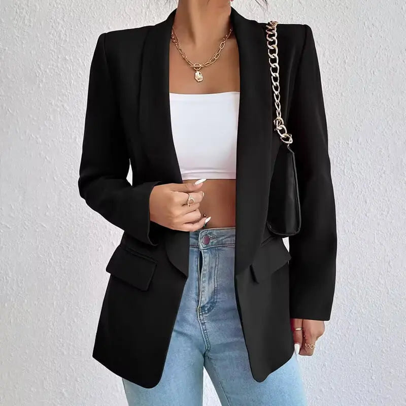 Estelle Montclair | Sort Blazer til Kvinder – Klassisk og Elegance Design