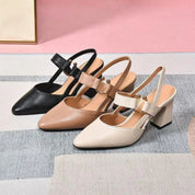 Charlotte Dubois | Erotiske pumps til kvinder med blokhæl og elegant remdesign