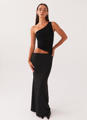 Valentina Ricci | Maxi one-shoulder kjole med cut-out detalje