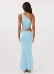 Valentina Ricci | Maxi one-shoulder kjole med cut-out detalje