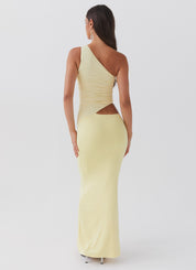 Valentina Ricci | Maxi one-shoulder kjole med cut-out detalje