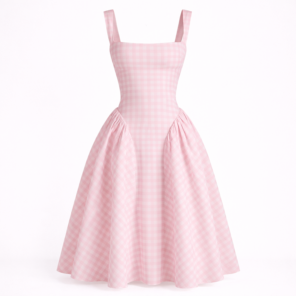 Pink_gingham_midi_dress_on_display.png