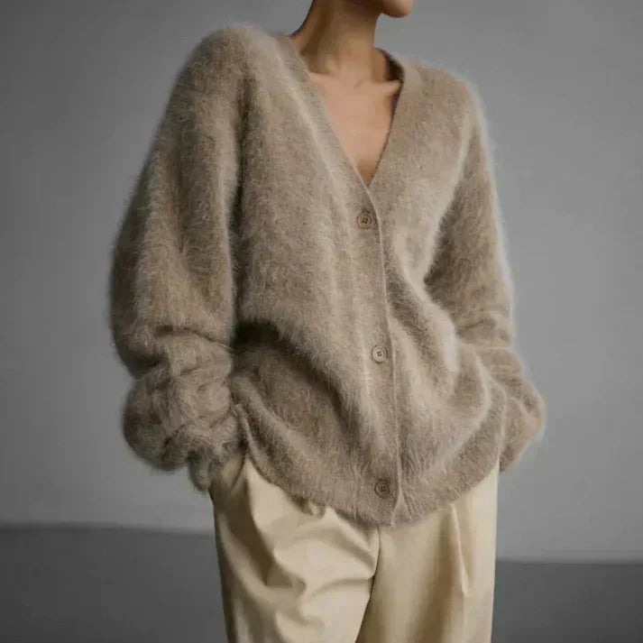 Margherita Skovsen | Stor Cashmere Cardigan med V-udskæring