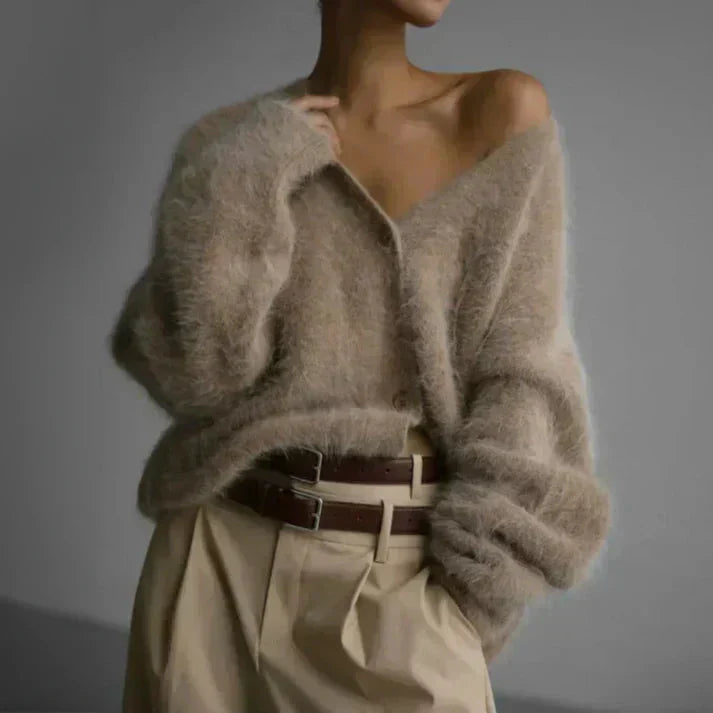 Margherita Skovsen | Stor Cashmere Cardigan med V-udskæring
