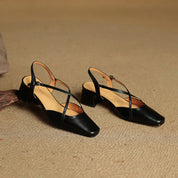 Valentina Moreau | Erotiske heels til kvinder med blokhæl og elegante krydsremme
