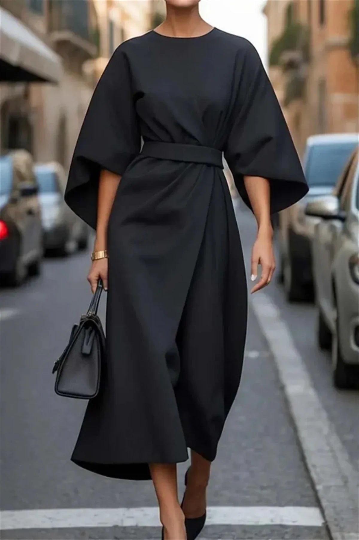 Seraphina Conti | Chic luksus midi kjole