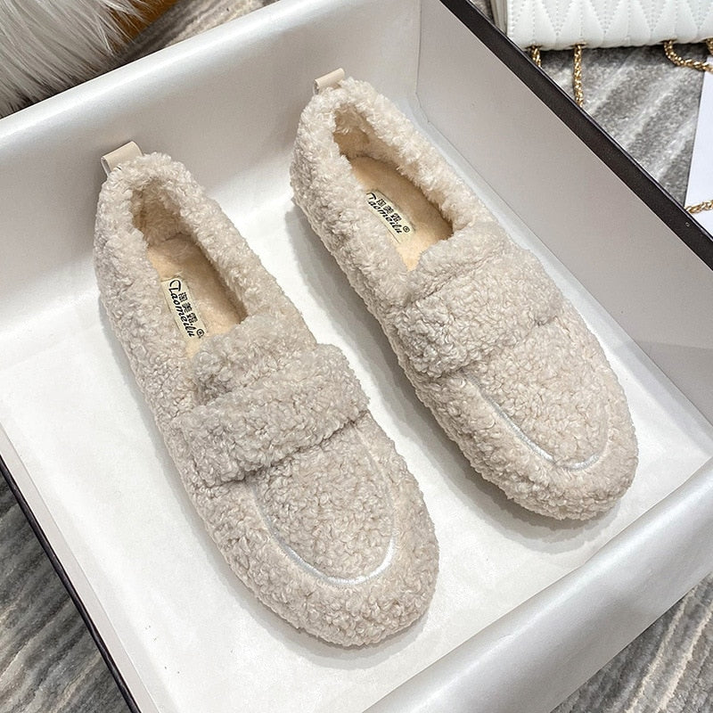 Gretta Ashworth | Fluff Slider Hjemmesko i Beige