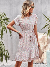 Clara Beaumont | Midi-sommerkjole med småblomstret print