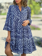 Venetia Carlisle | Midi-kjole med bohemisk print til kvinder