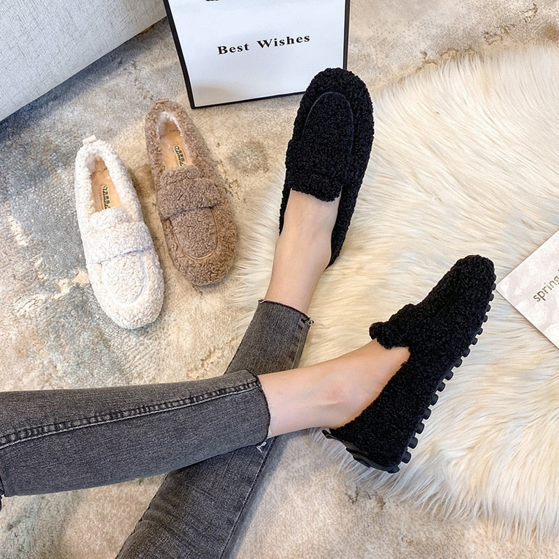 Gretta Ashworth | Fluff Slider Hjemmesko i Beige