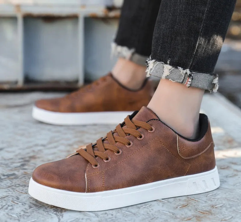 Bjørn Espersen | Braune Ledersneaker für Herren