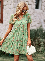 Amélie Fontaine | Mini-sommerkjole med romantisk blomsterprint