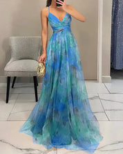Rosalba Castellani | Maxi-blomsterkjole med wrap-snit til kvinder