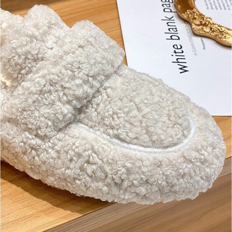 Gretta Ashworth | Fluff Slider Hjemmesko i Beige