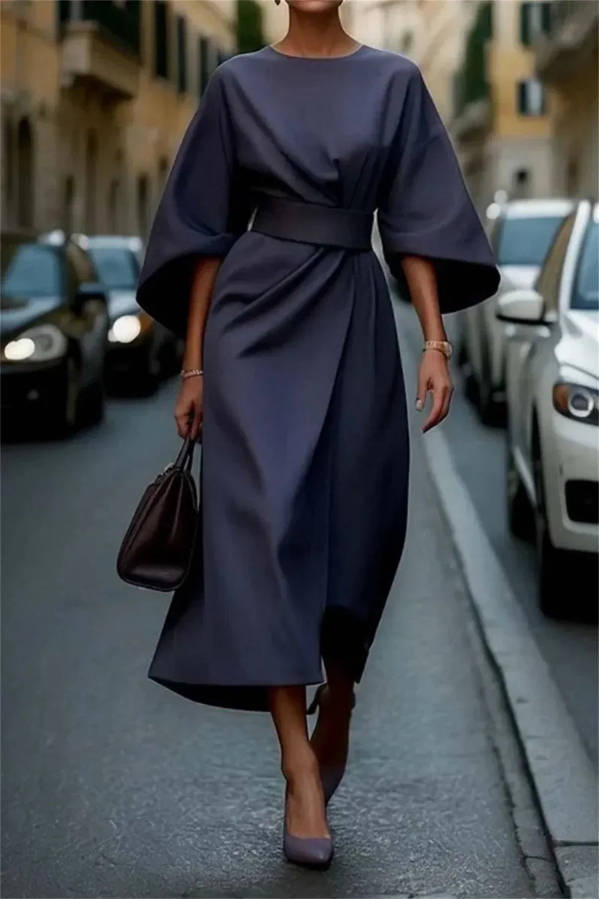 Seraphina Conti | Chic luksus midi kjole