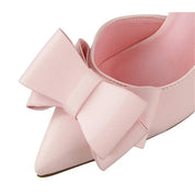 Sara Vestergaard | Pink pumps med sløjfe-detalje