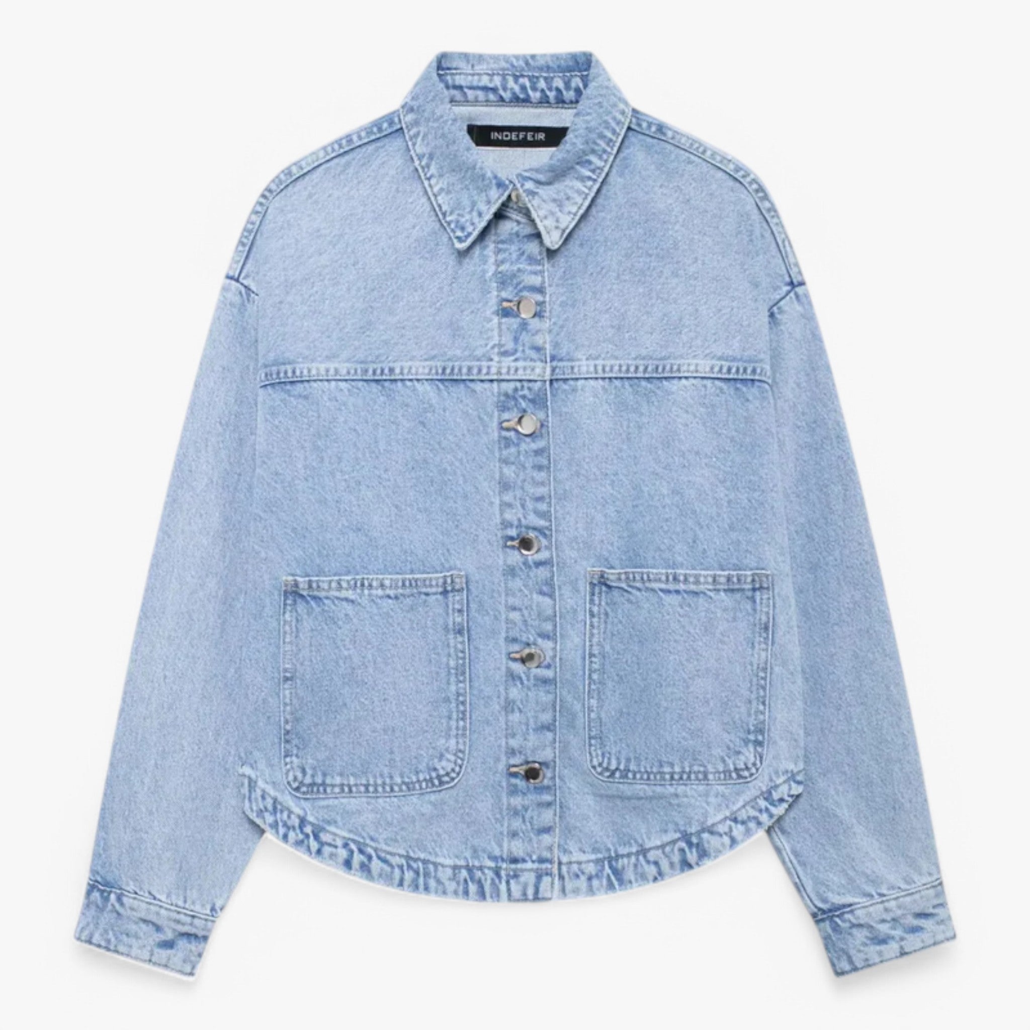 Sanne Kjeldgaard | Oliven Denimjakke til kvinder