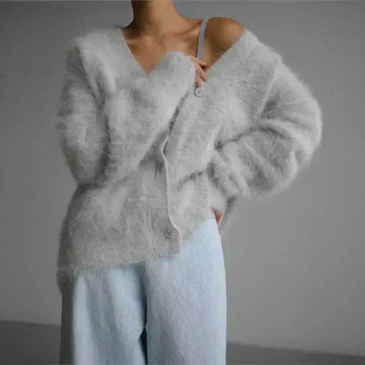 Margherita Skovsen | Stor Cashmere Cardigan med V-udskæring