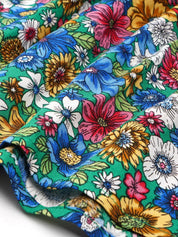 Floriana Delgado | Midi-blomsterkjole med knaplukning til kvinder