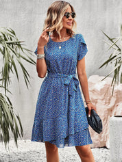 Clara Beaumont | Midi-sommerkjole med småblomstret print