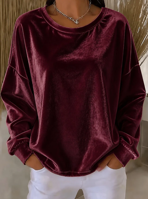 Ida Lindgren | Oversize-Veloursbluse für Damen