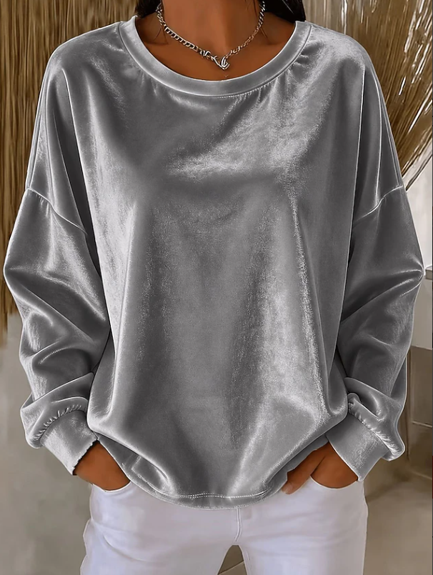 Ida Lindgren | Oversize-Veloursbluse für Damen