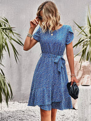 Clara Beaumont | Midi-sommerkjole med småblomstret print