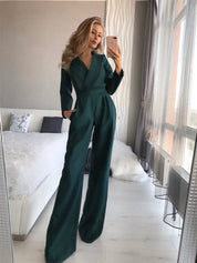 Sienna Moreau | Elegant jumpsuit med slå-om detalje