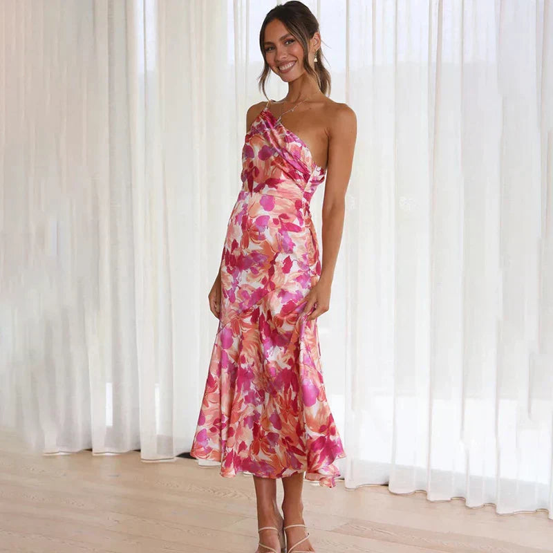Valentina De Luca | Maxi-festkjole med asymmetrisk one-shoulder design