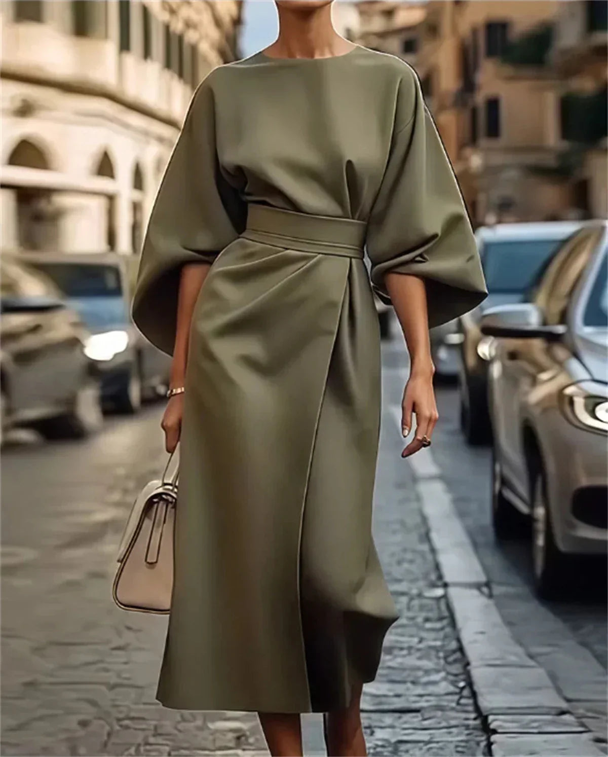 Seraphina Conti | Chic luksus midi kjole