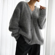 Margherita Skovsen | Stor Cashmere Cardigan med V-udskæring