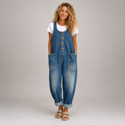 Signe Mortensen | Afslappet denim dungaree-jumpsuit til kvinder