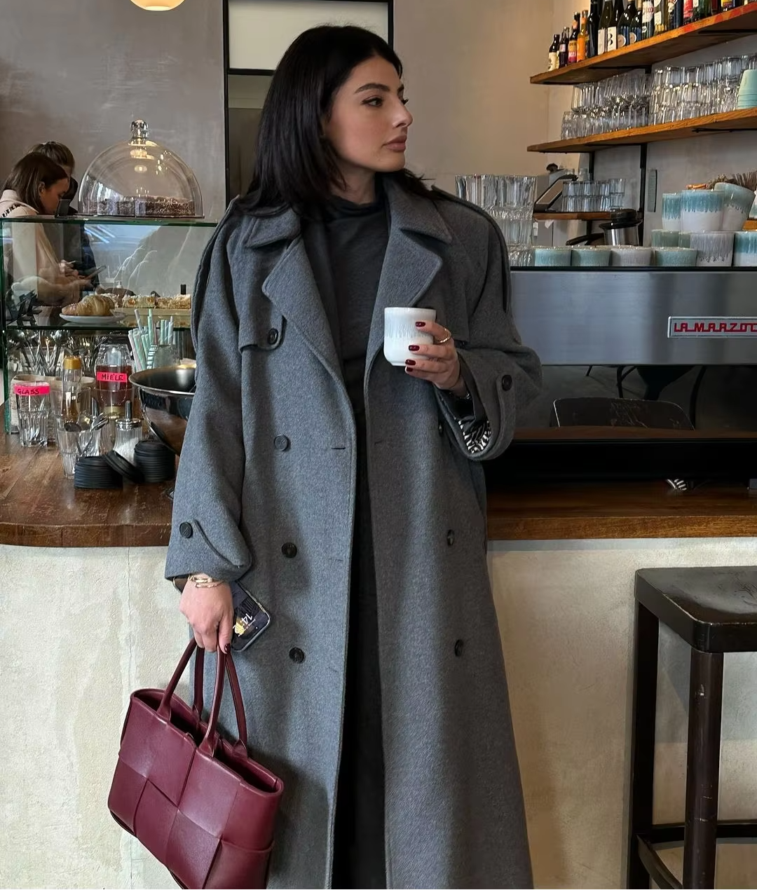 Portia Alderson | Overcoat i Uldblanding til Kvinder