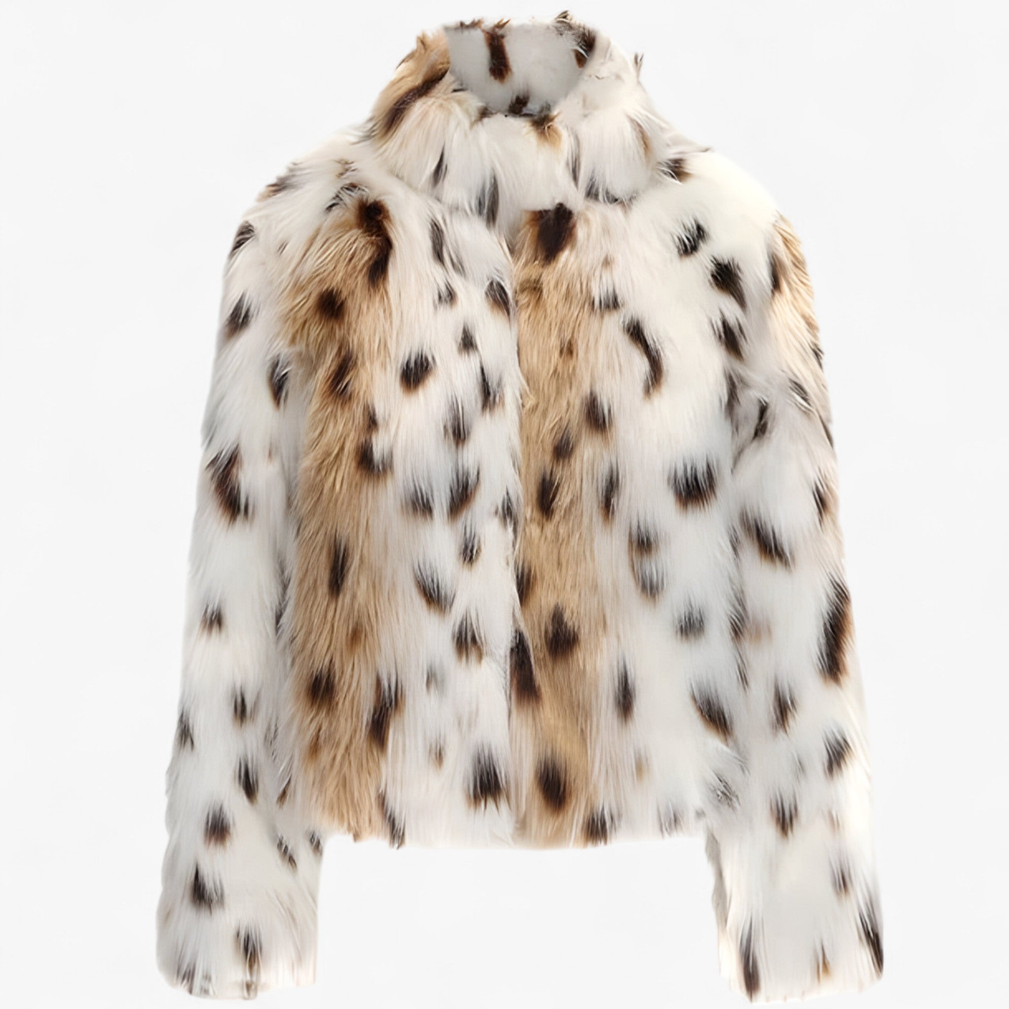 Josefine Winther | Oversized kabát z umělé kožešiny s leopardím vzorem
