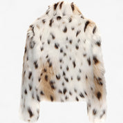 Josefine Winther | Oversized kabát z umělé kožešiny s leopardím vzorem