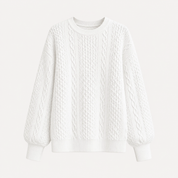 Sofie Kristensen | White Cable-Knit Sweater