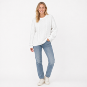 Sofie Kristensen | White Cable-Knit Sweater