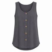 Stine Lund | Boho-Tanktop für Damen mit Knopfdetails