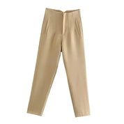 Oriana Delgado | Klassiske Straight-Leg Bukser med Høj Talje