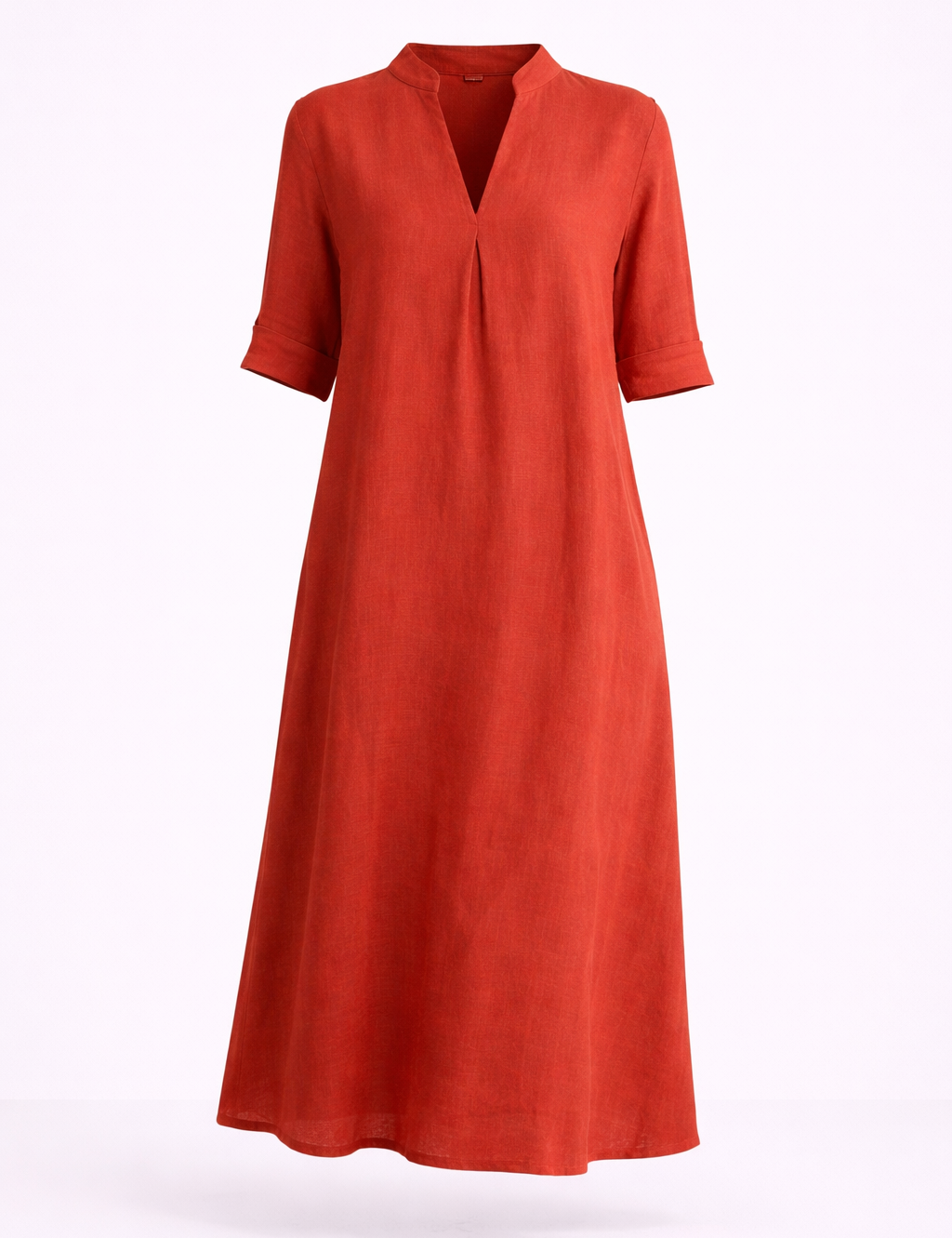 Terracotta_linen_midi_dress_displayed.png