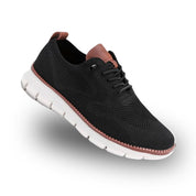 Anders Bille | Strick-Sneaker mit Mesh-Obermaterial und Fersenriemen