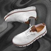 Anders Bille | Strick-Sneaker mit Mesh-Obermaterial und Fersenriemen