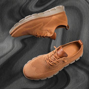 Anders Bille | Strick-Sneaker mit Mesh-Obermaterial und Fersenriemen