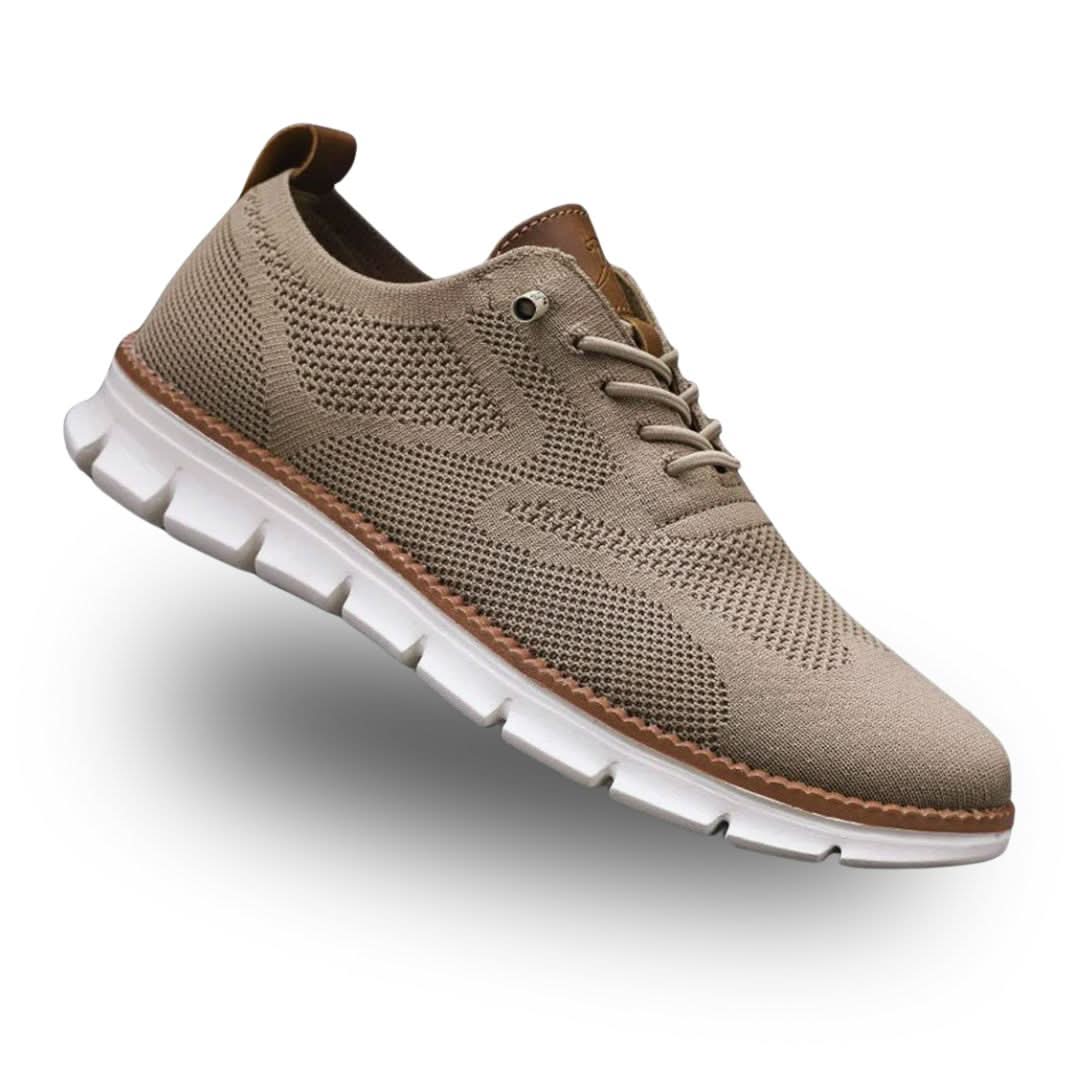 Anders Bille | Strick-Sneaker mit Mesh-Obermaterial und Fersenriemen