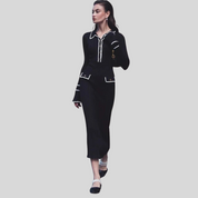 Giulia Bellini | Elegant maxikjole med flæsedetaljer