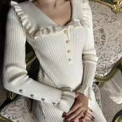 Giulia Bellini | Elegant maxikjole med flæsedetaljer