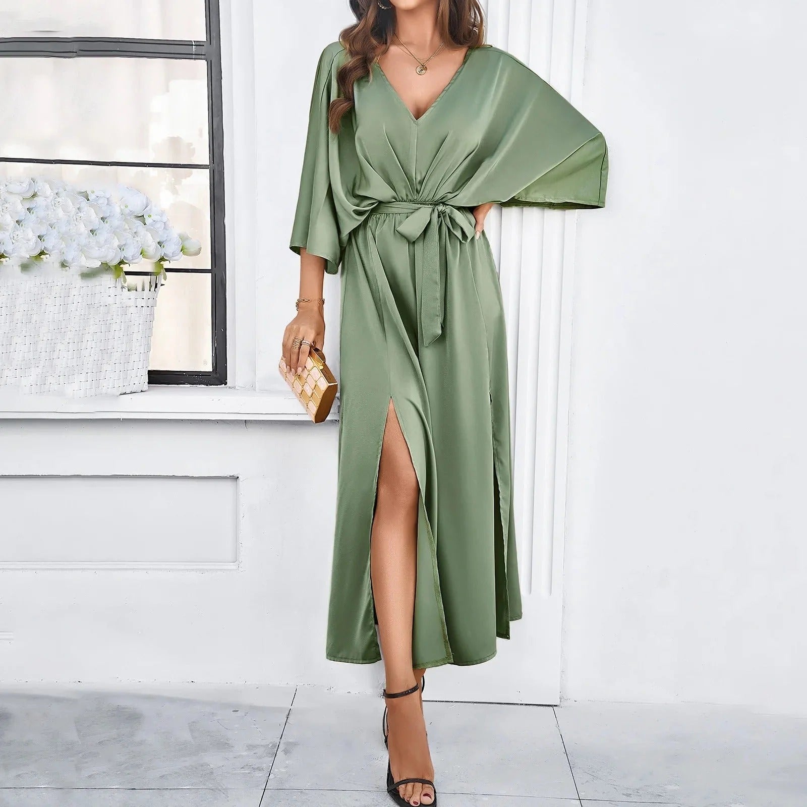 Isabella Moreau | Elegant maxi kjole med sofistikeret silhuet