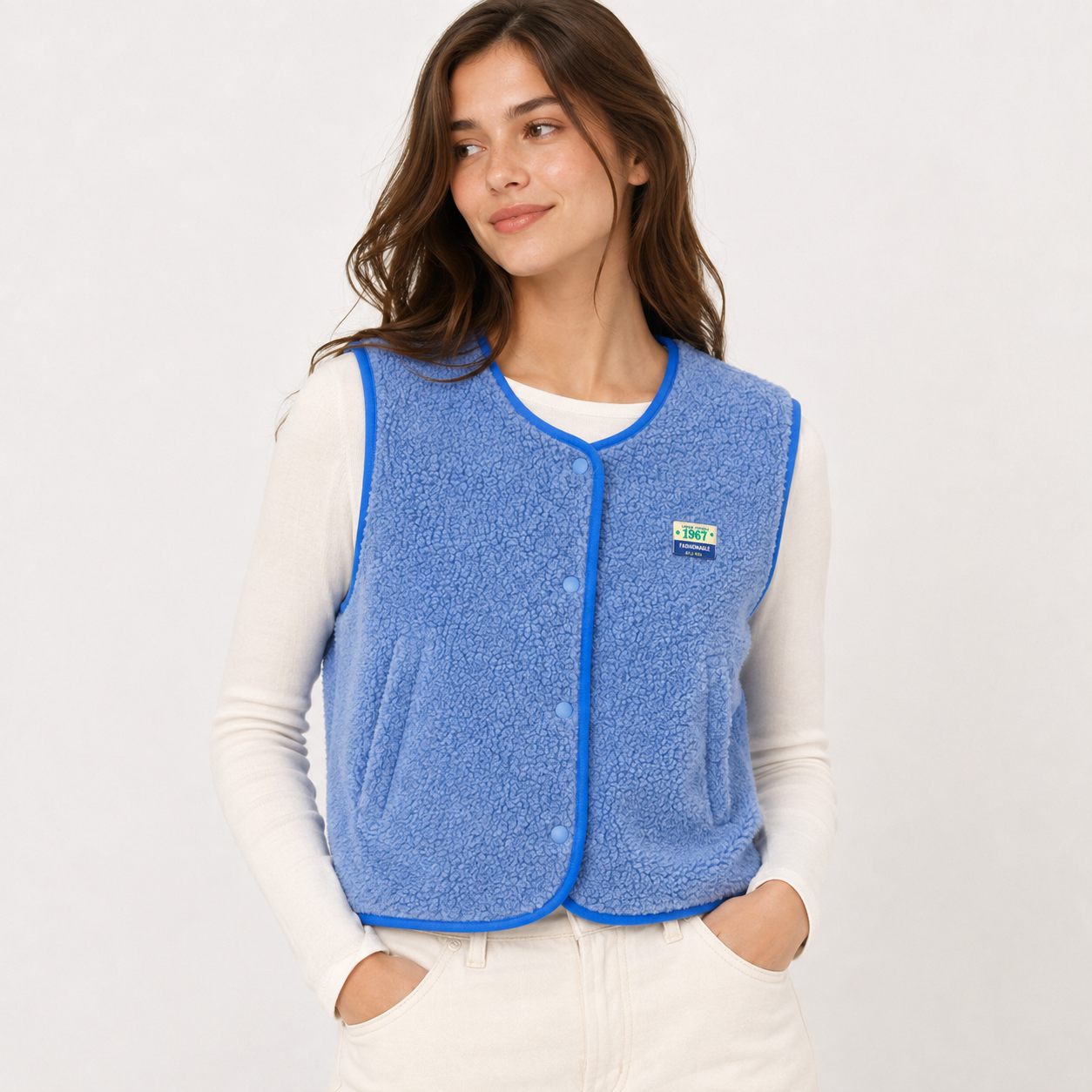 Vibeke Holm | Teddyfleece-vest til kvinder