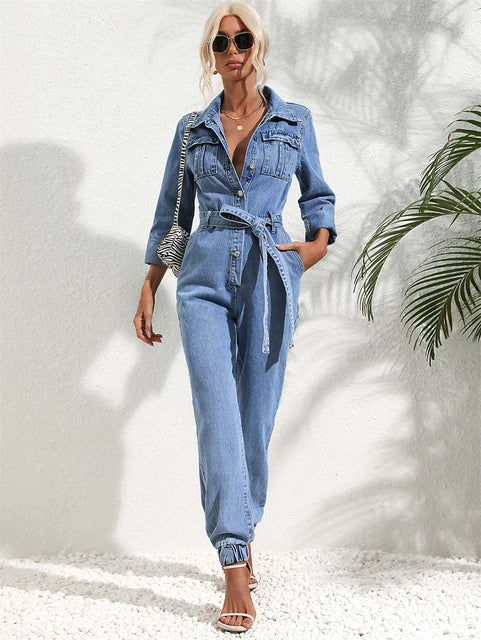 Margherita Stellano | Denim-dragt i Midi-længde til Kvinder