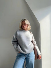 Rosalina Moretti | Burgundy Mohair Pullover – Luksus Knit Sweater